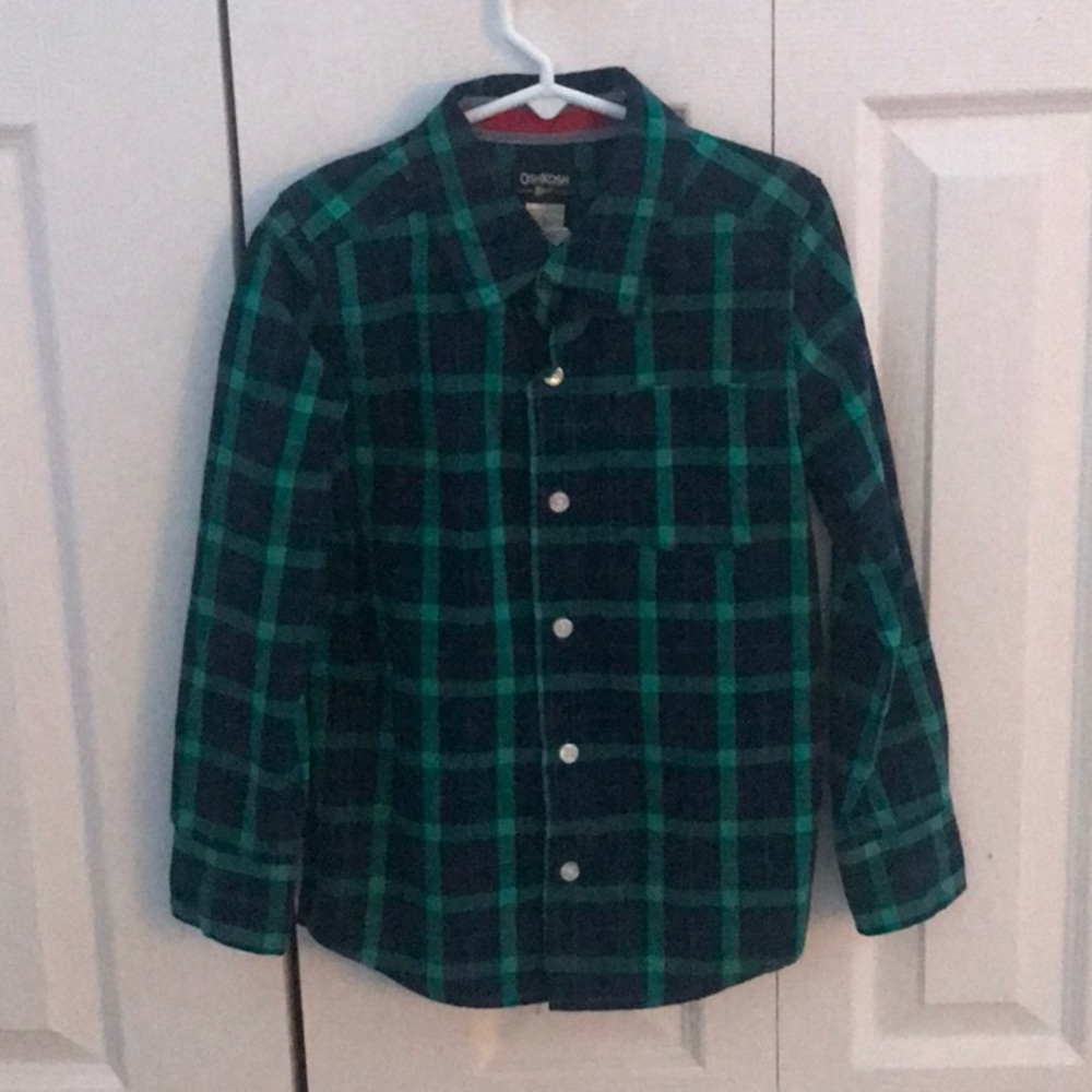 Boys plaid button up